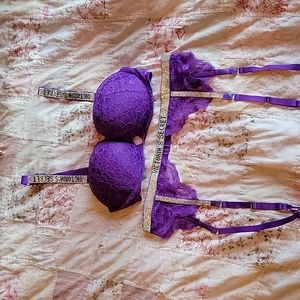 VS Purple bra & garter set